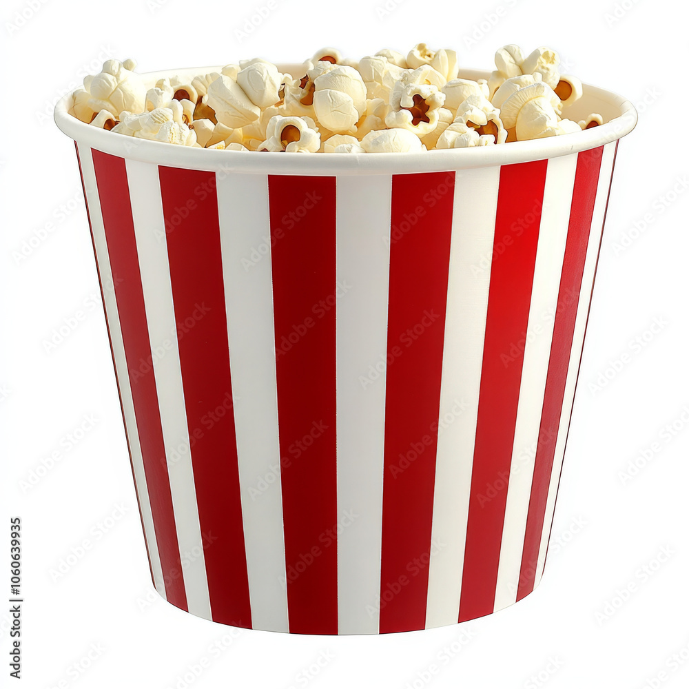 Delight in classic popcorn bucket filled with fluffy popcorn, perfect for movie nights or snack time. vibrant red and white stripes add fun touch to any gathering. Delight in classic popcorn bucket filled with fluffy popcorn, perfect for movie nights or snack time. vibrant red and white stripes add fun touch to any gathering.