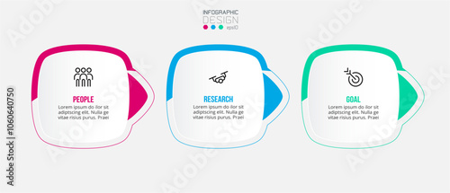 Timeline chart business infographic template.
