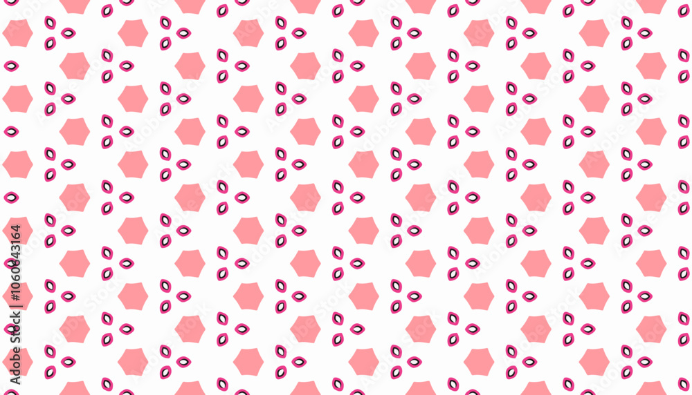 Ilustração Vetorial modelo, inconsútil, cor-de-rosa, papel de parede, coração, vector, amor, design, flor, ilustração, textura, condecoração, valentine, floral, arte, feriado, papel, ornamento, carta 