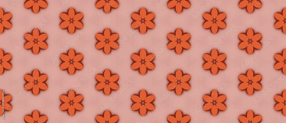 Ilustração Vetorial modelo, flor, vector, inconsútil, design, floral, condecoração, ornamento, papel de parede, ilustração, arte, ajustar, vintage, flor, textura, natureza, elemento, forma, retrô, ver