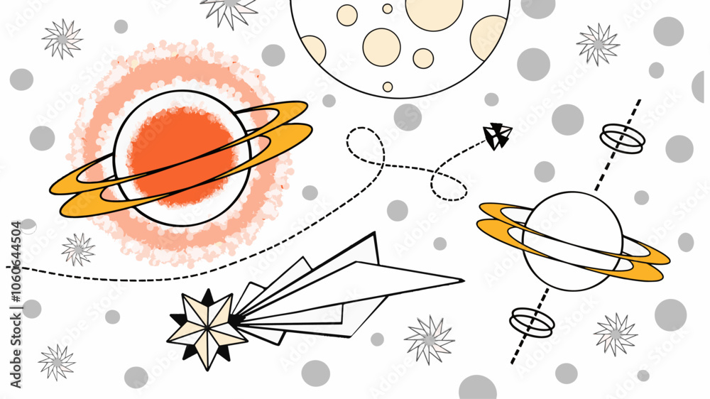 Ilustração Vetorial vector, ilustração, modelo, design, rede, relação, condecoração, inconsútil, ícon, molecular, arte, basquetebol, bola, símbolo, flor, comércio, molecular, circulo, esporte, papel d