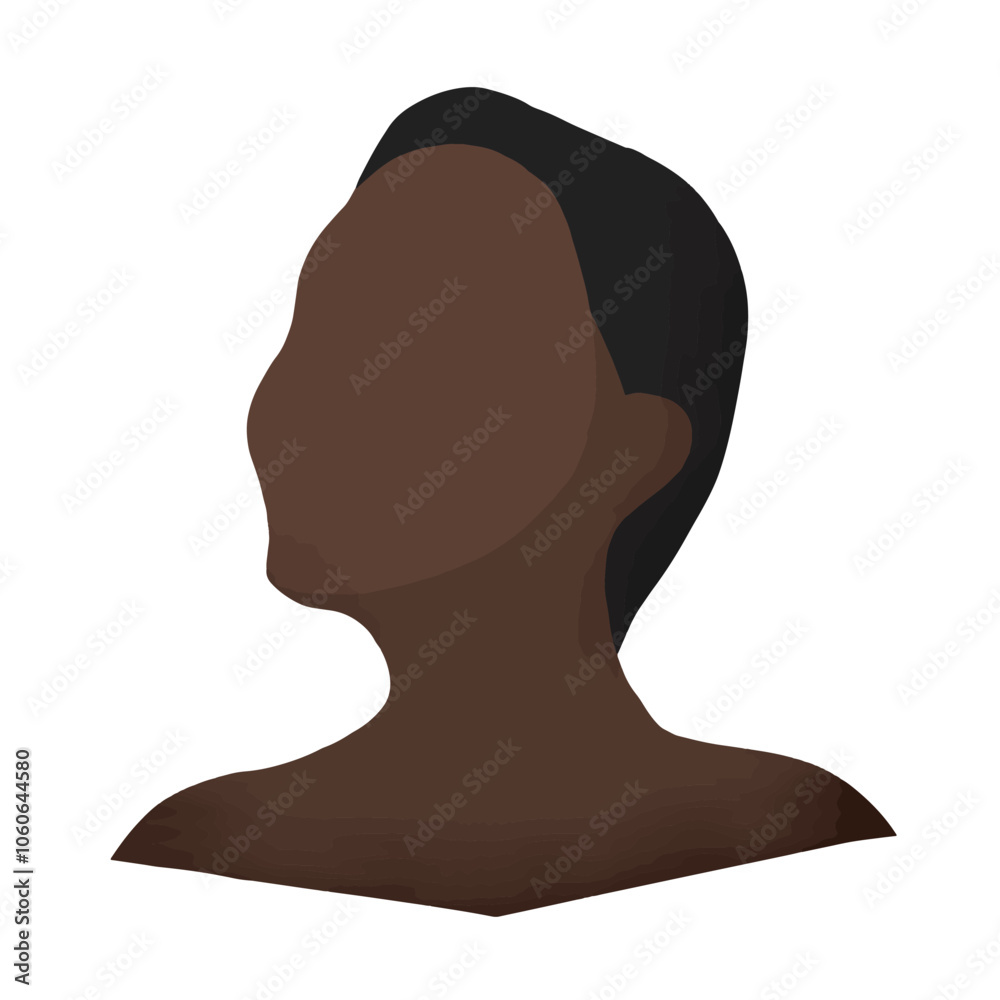 Ilustração Vetorial silhueta, cabeça, cara, mulheres, perfil, vector, ilustração, noir, pessoa, cabelo, gente, ícon, esboço, beldade, moda, modelar, senhora, design, garoto