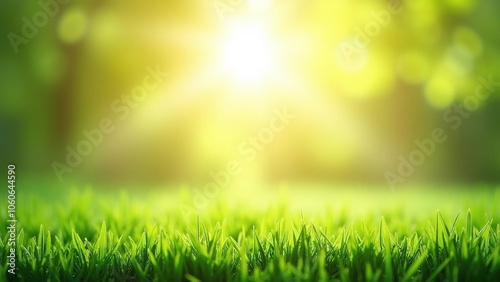 Outdoor grassy scene, fresh and sunny