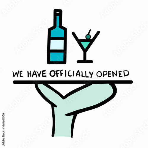 Ilustração Vetorial vinho, beber, vector, frasco, binóculo, comércio, ilustração, ícon, alcool, símbolo, assinar, design, conceito, bar, restaurante, bebiba, silhueta, menu, carta de baralho