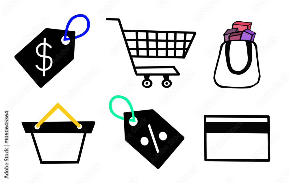 Video and Film ícon, loja, vector, carrinho, símbolo, ícon, web, ajustar, venda, gomas, ir às compras, bolsa, ilustração, assinar, comércio, presente, adquirido, design, armazenar, ciberespaço, caixa,