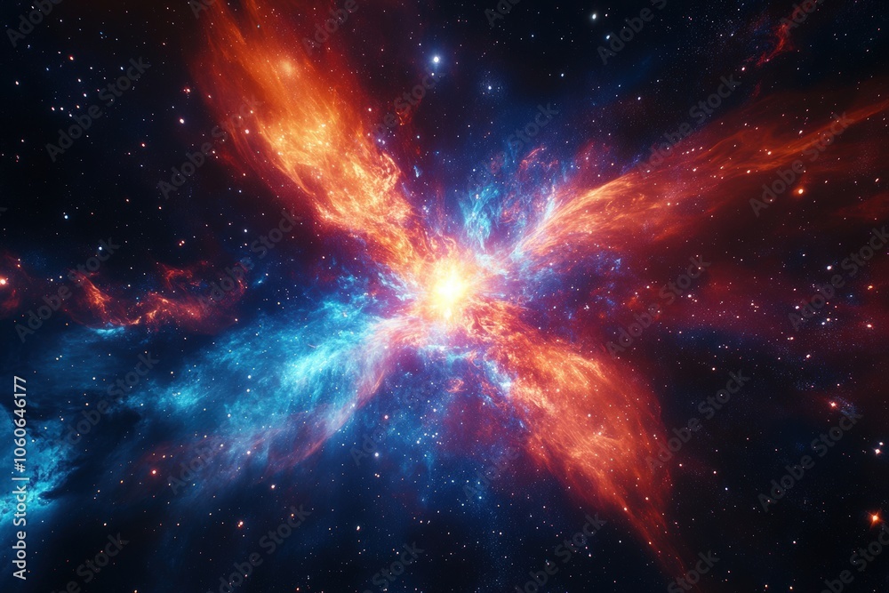 A Stellar Explosion in a Vast Cosmic Nebula A Stellar Explosion in a Vast Cosmic Nebula
