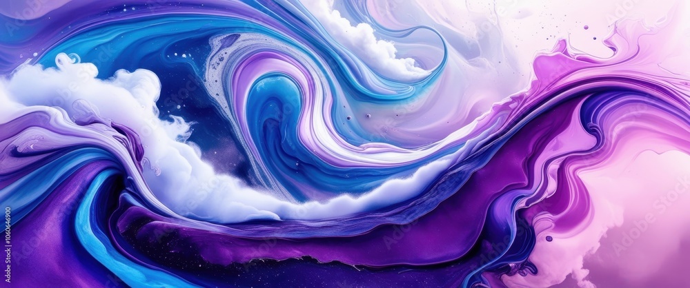Abstract fluid art, vibrant swirls, blue and purple color palette, marbled texture, glossy finish, liquid motion, psychedelic patterns, high contrast, digital painting, fantasy landscape, cosmic flow, Abstract fluid art, vibrant swirls, blue and purple color palette, marbled texture, glossy finish, liquid motion, psychedelic patterns, high contrast, digital painting, fantasy landscape, cosmic flow,