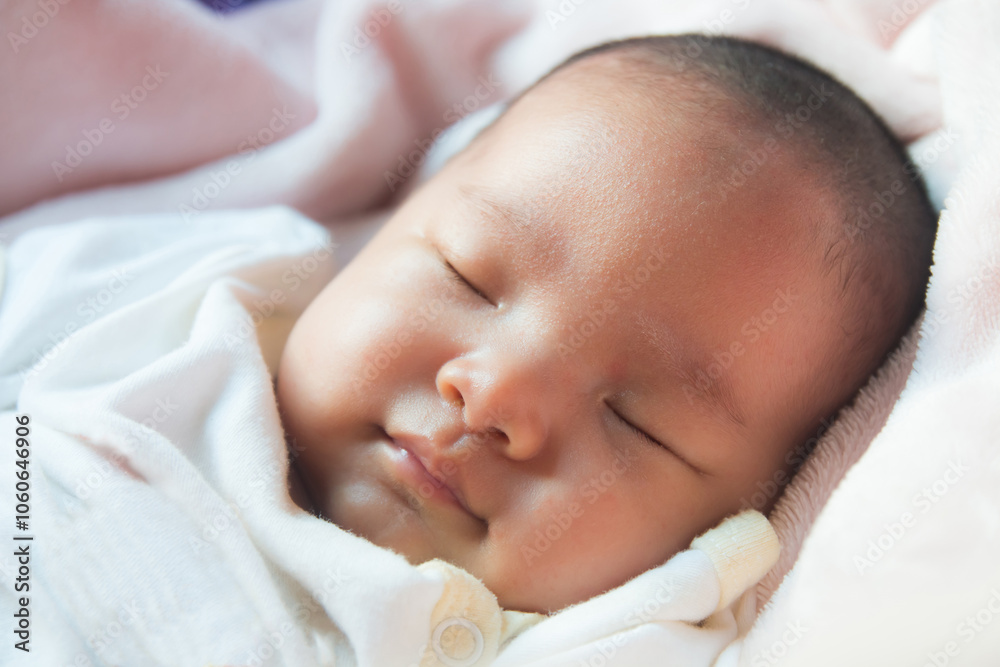 The face of a sleeping child The face of a sleeping child