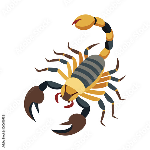 Vector drawing of a scorpion