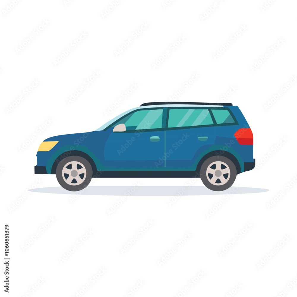 Ilustrasi datar mobil Ilustrasi datar mobil