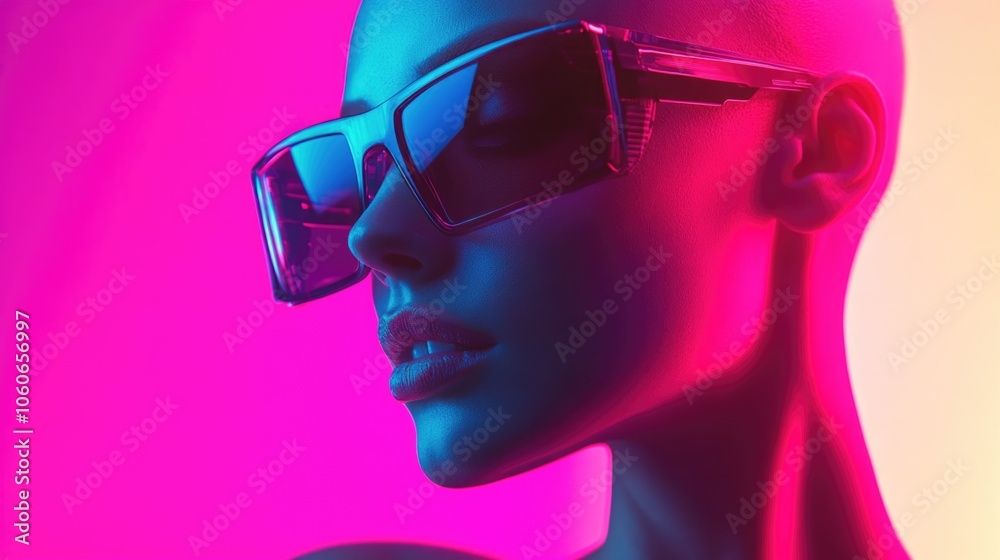 Modern, Futuristic VR Woman Art Modern, Futuristic VR Woman Art