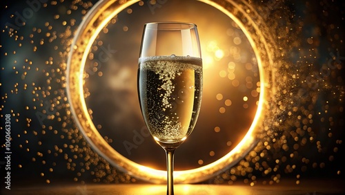 Champagne's magic: capturing the beauty of bubbles and glasses.