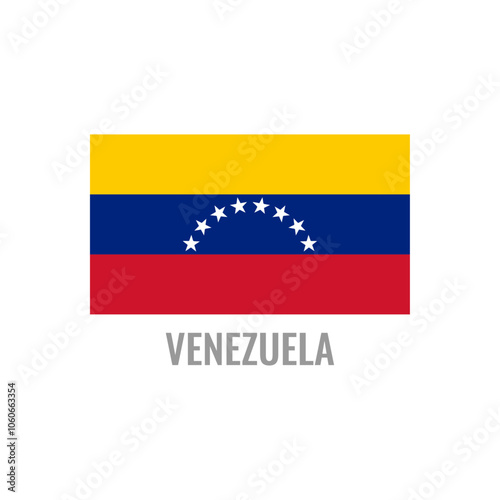 Free Download Venezuela flag icon. The country sign. Rectangle shape. Isolated on a white background. Vector image. - GFXLoad