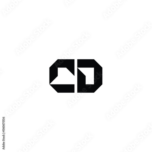 CD monogram logo design letter text name symbol monochrome logotype alphabet character simple logo