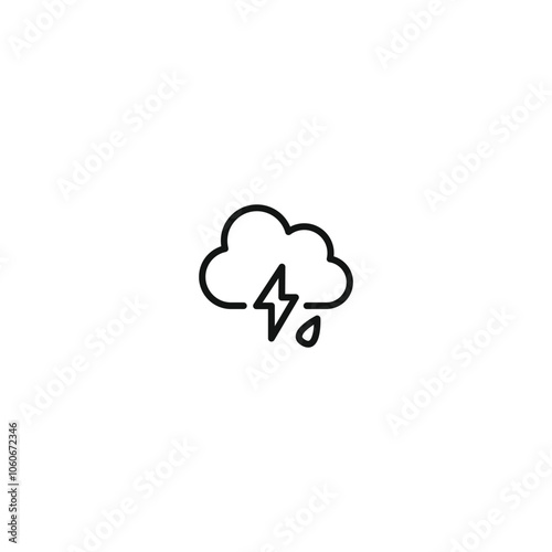 Weather icon, Meteorology icon, Outline icons set isolated on white background flat vector illustration