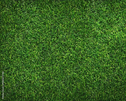 Graphic of a seamless texture showcasing artificial green grass, offering a lively and rich appearance suitable for outdoorthemed designs and naturefocused visuals photo