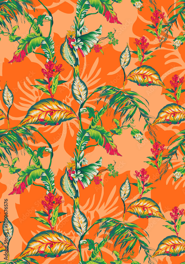 seamless beautiful wallpaper cards all over design floral leaf vintage ornament Victorian ethnic geometric print paisley pattern