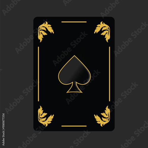 playing cards with modern elegant design