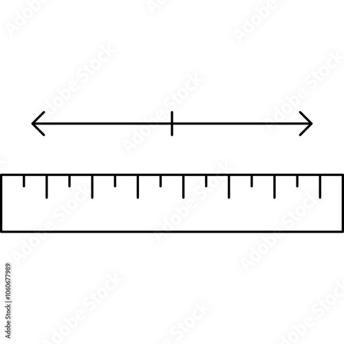Mesuring single vector icon