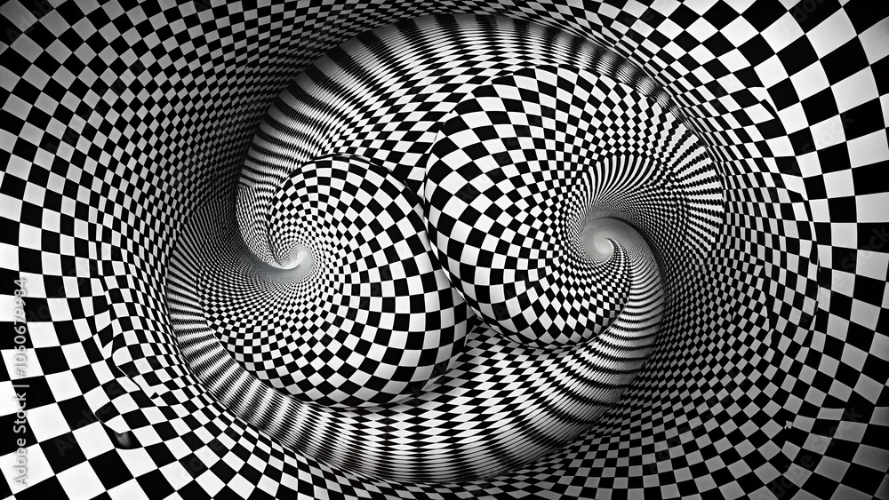 Opart Logarithmic Black and White Spiral Patterns - Twisted Checkered Wavy Backgrounds for Abstract Art and Design Projects Opart Logarithmic Black and White Spiral Patterns - Twisted Checkered Wavy Backgrounds for Abstract Art and Design Projects
