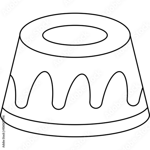 Gugelhupf single vector icon