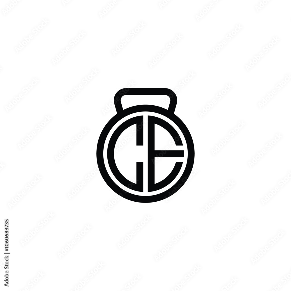 CE monogram logo design letter text name symbol monochrome logotype alphabet character simple logo