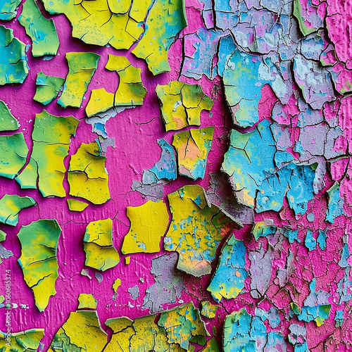 wall with peeling paint