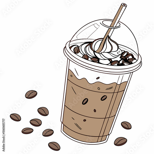 frappe coffee with chocolate