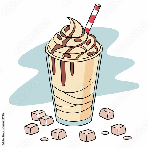 frappe coffee with chocolate