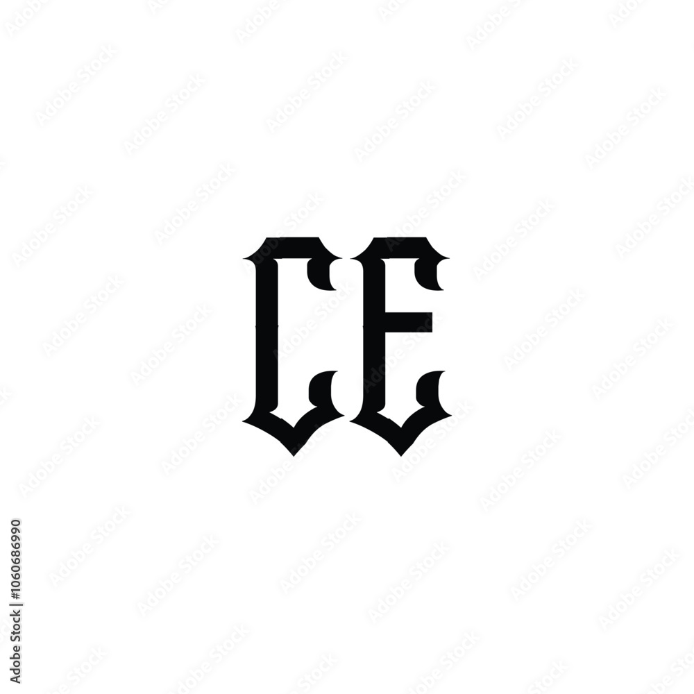 CE monogram logo design letter text name symbol monochrome logotype alphabet character simple logo