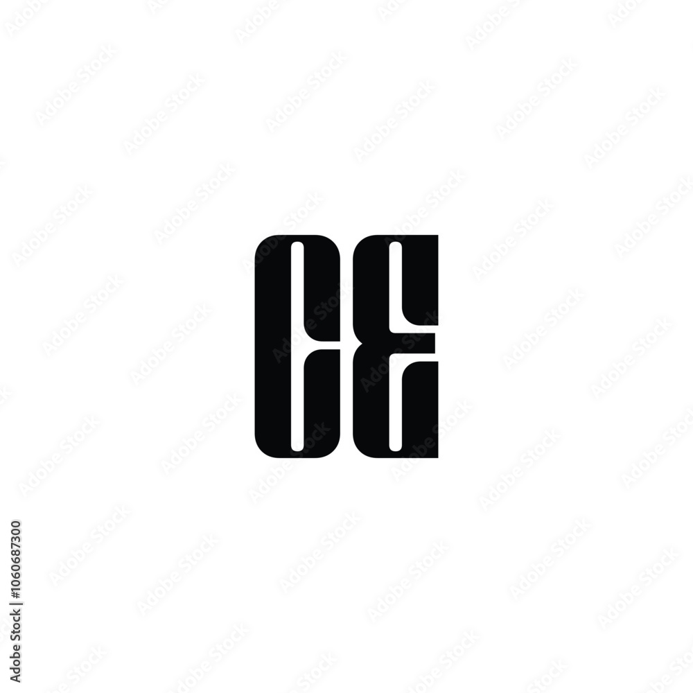 CE monogram logo design letter text name symbol monochrome logotype alphabet character simple logo CE monogram logo design letter text name symbol monochrome logotype alphabet character simple logo