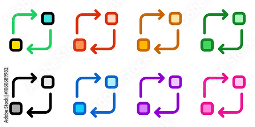 Editable vector data transfer synchronization icon. Part of a big icon set family. Perfect for web and app interfaces, presentations, infographics, etc