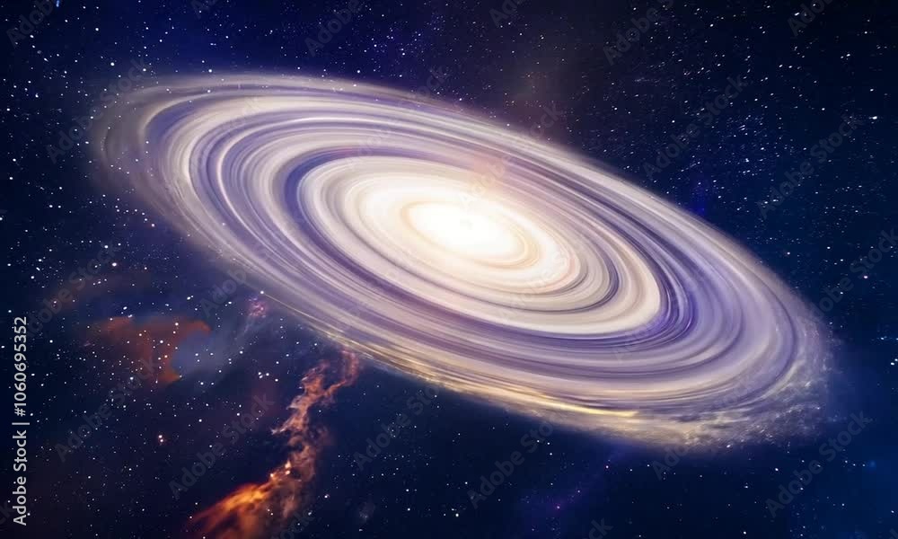 Flight through outer space, passing by stars and galaxies Flight through outer space, passing by stars and galaxies