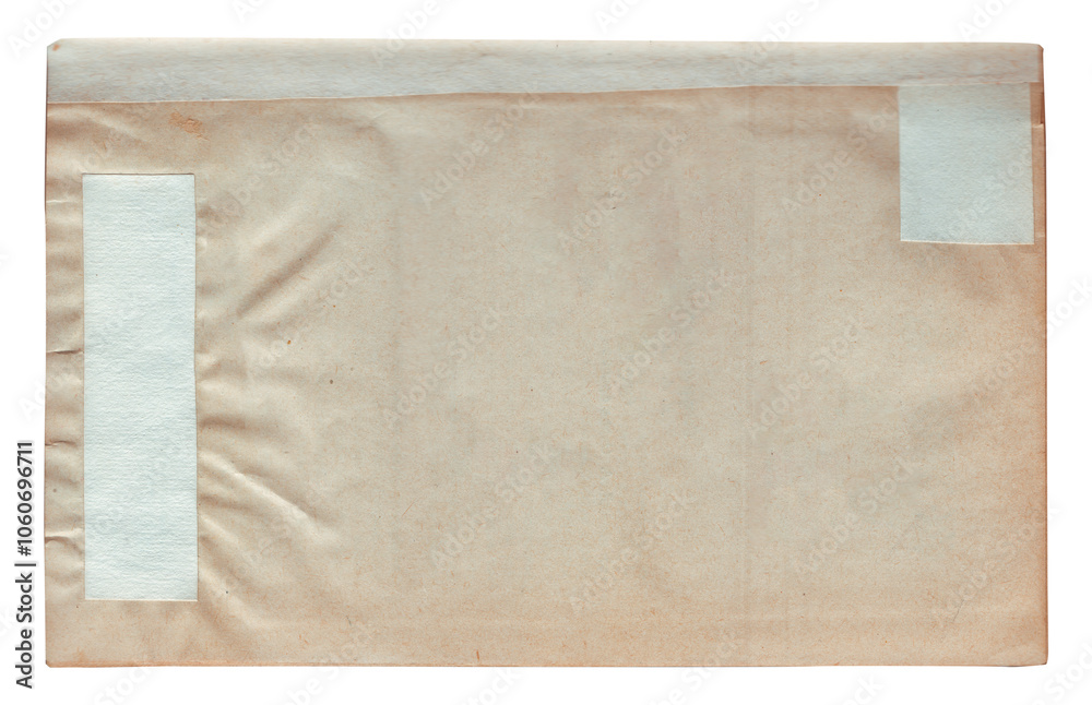 Naklejka premium Vintage background of old ancient torn paper texture isolated