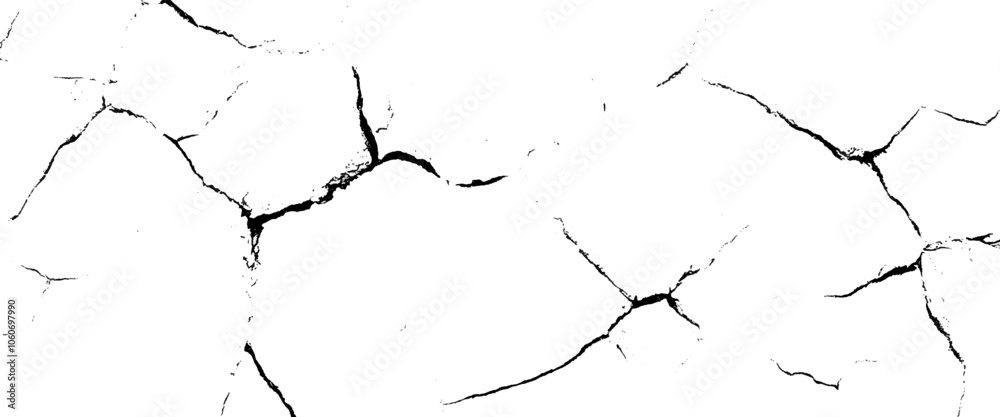 Vector grunge style cracked texture with cracked pattern for abstract background.
Vector grunge style cracked texture with cracked pattern for abstract background.