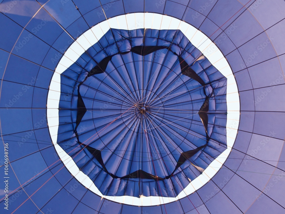 Geometric pattern of hot air balloon fabric in Cappadocia, Turkey