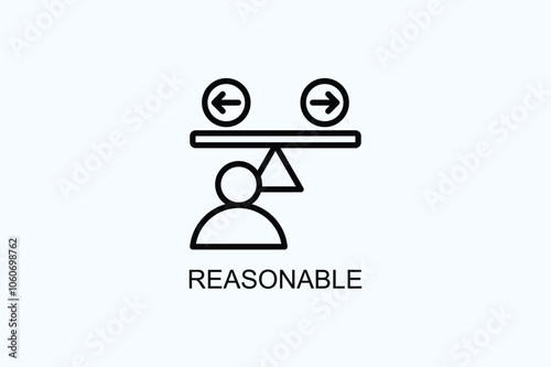 Reasonable Vector  Or Logo Sign Symbol Illustration