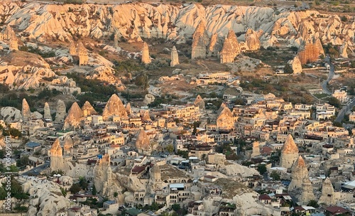 Obraz na płótnie Different landscape of tuff formation in Goreme Historical National Park in Cappadocia, Turkey w salonie