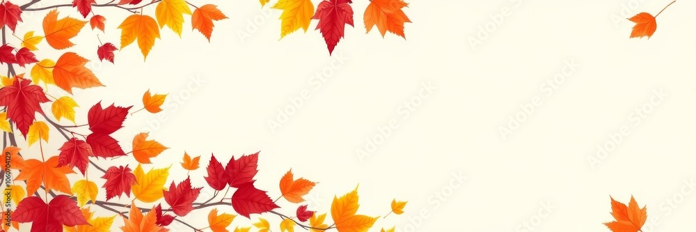Beautiful autumn leaves in vibrant red, orange, and yellow colors creating a stunning fall wallpaper, design, wallpaper Beautiful autumn leaves in vibrant red, orange, and yellow colors creating a stunning fall wallpaper, design, wallpaper