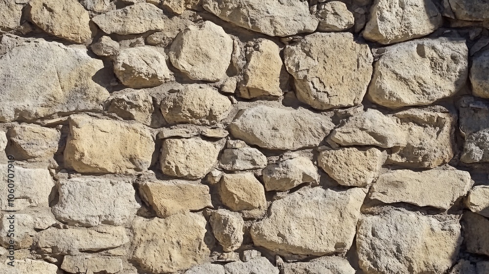 Stacked stone wall backdrop with shades of beige and gray, creating a warm, natural texture. Stacked stone wall backdrop with shades of beige and gray, creating a warm, natural texture.