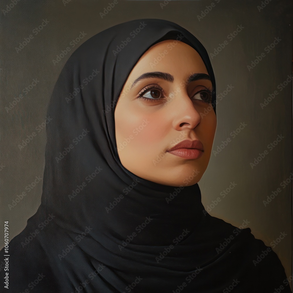 Portrait Of Muslim Woman Portrait Of Muslim Woman