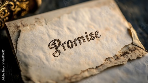 Solemn Promise: An Aged Parchment's Enduring Message