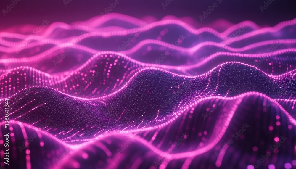 A vibrant vaporwave landscape with synth effects in a dynamic, generative design A vibrant vaporwave landscape with synth effects in a dynamic, generative design