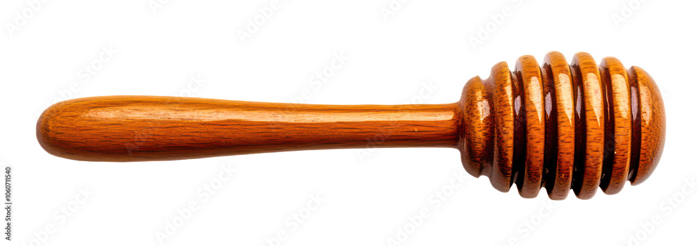 Wooden honey dipper isolate on transparent background., cutout, png Wooden honey dipper isolate on transparent background., cutout, png