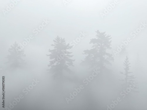 Wallpaper Mural A serene and dreamy foggy landscape perfect for wallpaper, landscape, background Torontodigital.ca