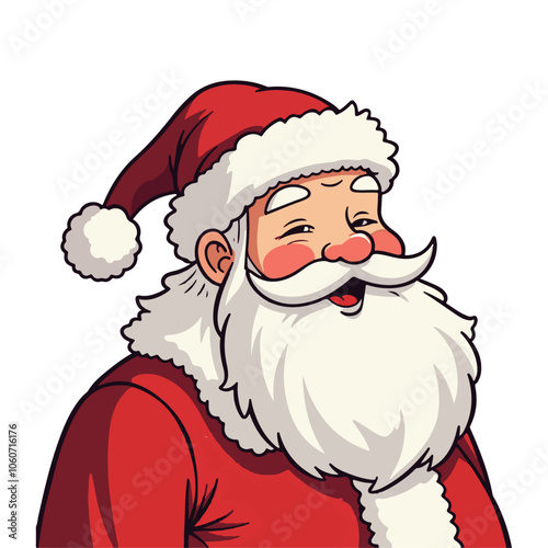 A jolly Santa Claus vector illustration