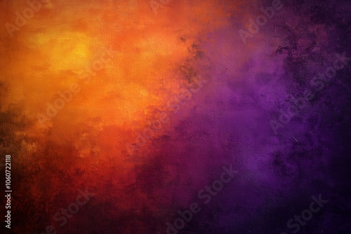 Orange and Purple Abstract Painted Texture