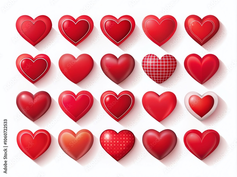 Simple Red Vector Heart Icons for Love Symbolism and Valentine's Day Celebrations – Perfect for Social Media, Graphic Design, and Romantic Themes Simple Red Vector Heart Icons for Love Symbolism and Valentine's Day Celebrations – Perfect for Social Media, Graphic Design, and Romantic Themes