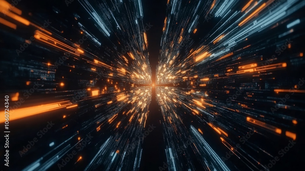 Abstract high-speed motion captured in a modern, dynamic image.
Abstract high-speed motion captured in a modern, dynamic image.