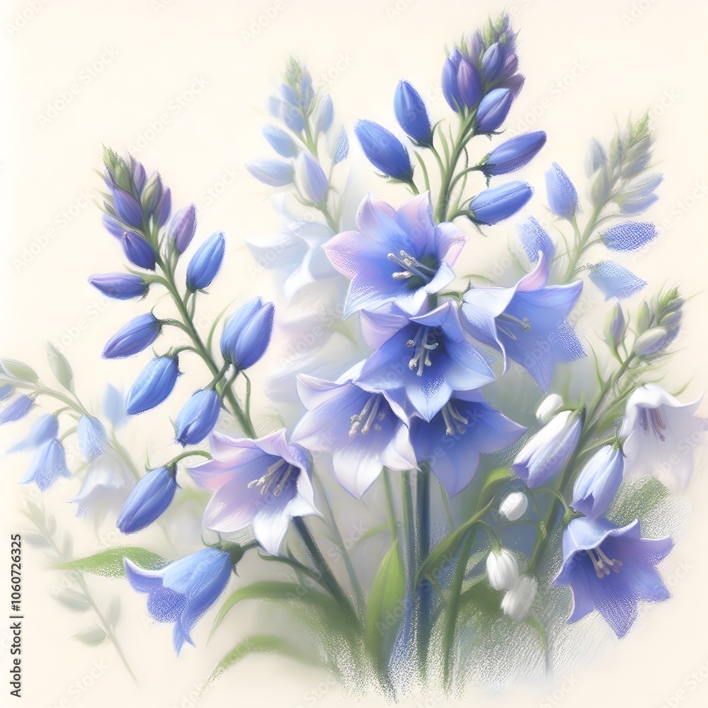 블루벨, 파스텔화 (bluebell, pastel painting) 블루벨, 파스텔화 (bluebell, pastel painting)